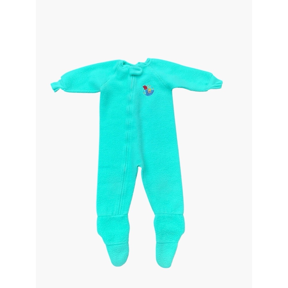 Vintage Paddington Bear Balloon Blanket Sleeper Footed Pajama Light Blue Size 2T